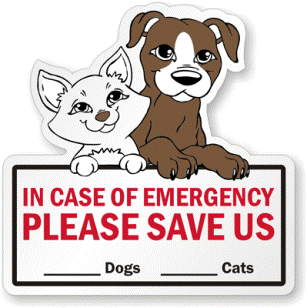 Pet Resuce Sticker Label 1